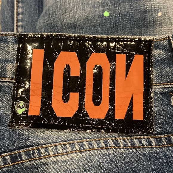 DSQUARED patchwork Kenny jeans, size 50 Italian - Picture 4 of 13